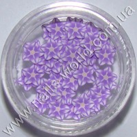 Фимо цветы Star Purple White, 50 шт.