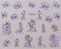 Stickers pink-silver №016