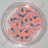 Fimo butterfly Peach Pink (peach-pink), 50 pcs.