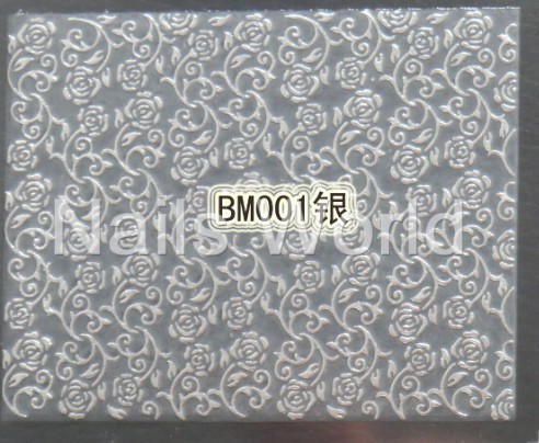 Срібні наклейки BМ-001