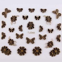 Stickers black and gold №048