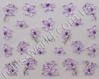 Stickers pink-silver №021