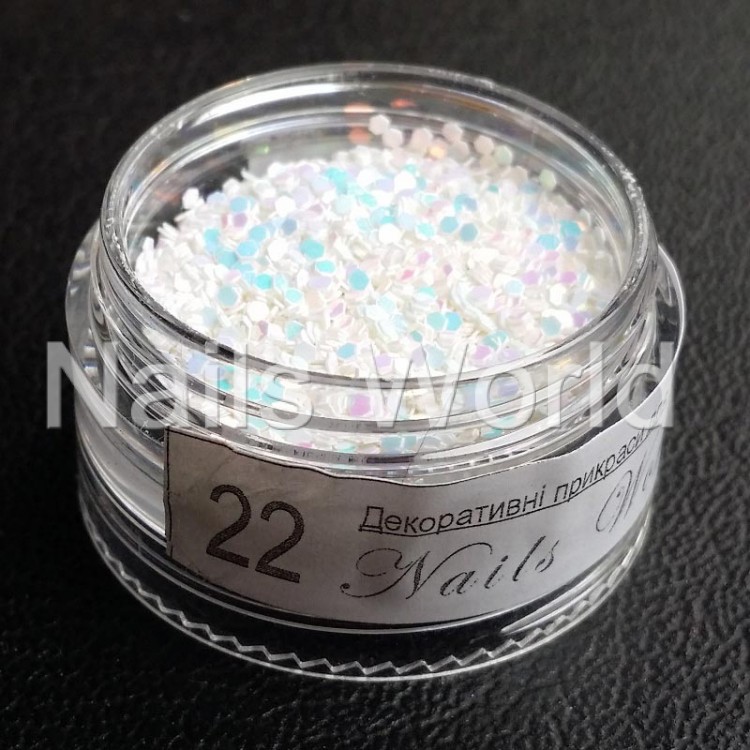 Блестки-бриллиант 1мм, №022