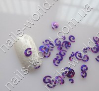 Decorative swirls, purple