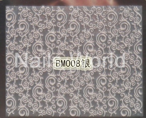 Silver stickers BM-008