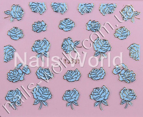 Stickers blue-gold №007