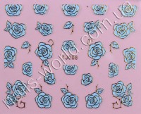 Stickers blue-gold №008
