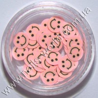 Fimo emoticons (pink), 50 pcs.