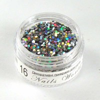 Diamond sequins 1mm, №016