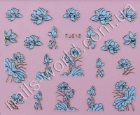 Stickers blue-gold №016