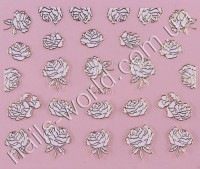 Stickers white-gold №007
