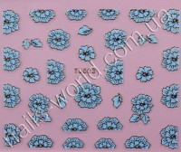 Stickers blue-gold №023