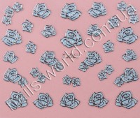 Stickers blue-silver №001
