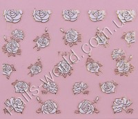 Stickers white-gold №011