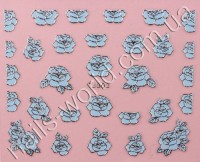 Stickers blue-silver №003