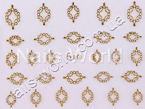 Gold stickers №013