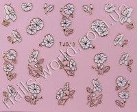 Stickers white-gold №013