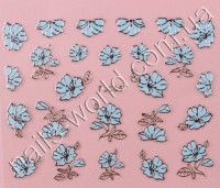 Stickers blue-silver №005