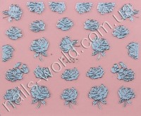Stickers blue-silver №007