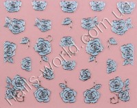Stickers blue-silver №008