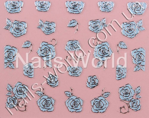 Stickers blue-silver №008