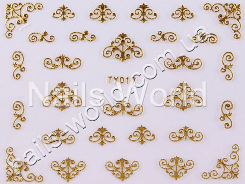 Gold stickers №017