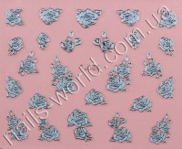 Stickers blue-silver №009