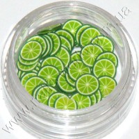 Fimo fruit Green Lemon, 50 pcs.