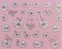 Stickers white-gold №020