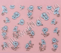 Stickers blue-silver №013