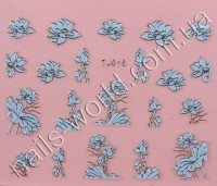 Stickers blue-silver №016