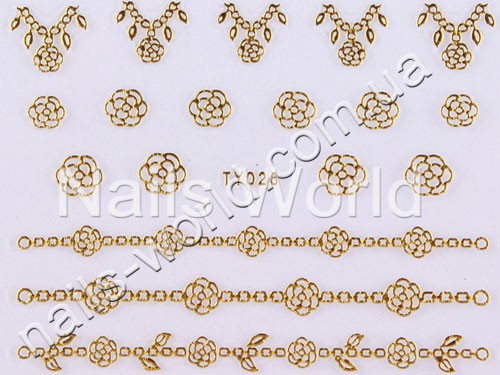 Gold stickers №026