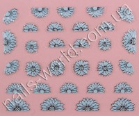 Stickers blue-silver №019