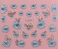 Stickers blue-silver №020