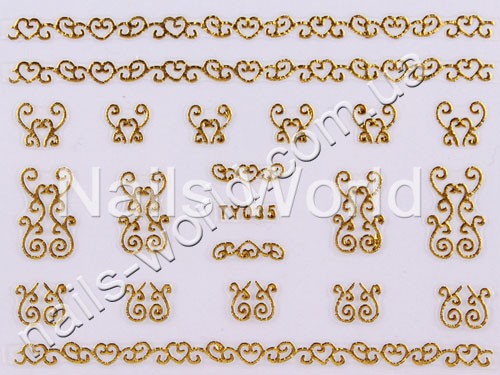 Gold stickers №035