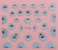Stickers blue-silver №022