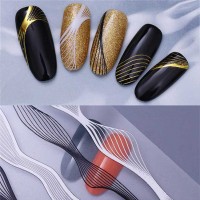 Stickers "Flexible tapes", White-Gold