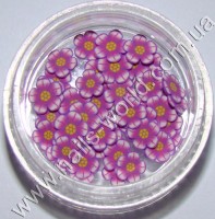 Фимо цветы Flowers Light White Purple, 50 шт.