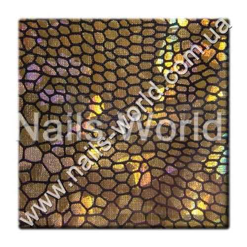 Fabric &quot;Snakeskin&quot; gold with black