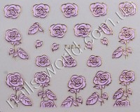 Pink gold stickers №010