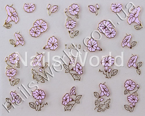 Rose gold stickers №013