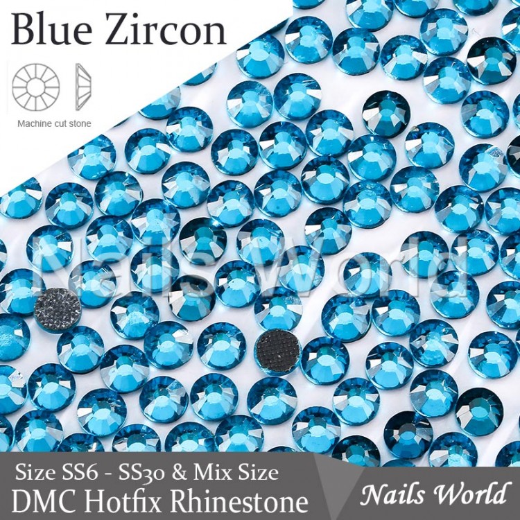 Blue Zircon, 100pcs