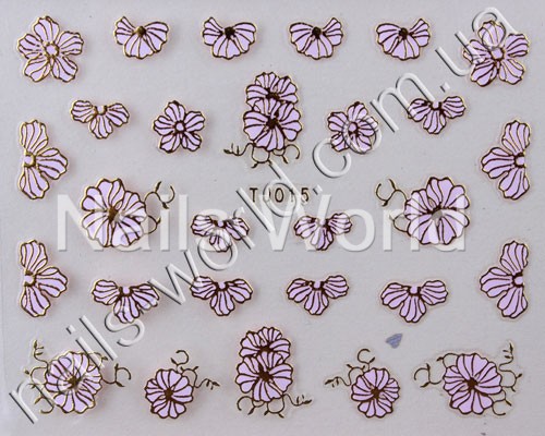Rose gold stickers №015