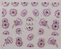 Pink gold stickers №018