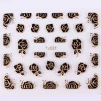 Stickers black and gold №025
