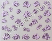 Stickers pink-silver №001