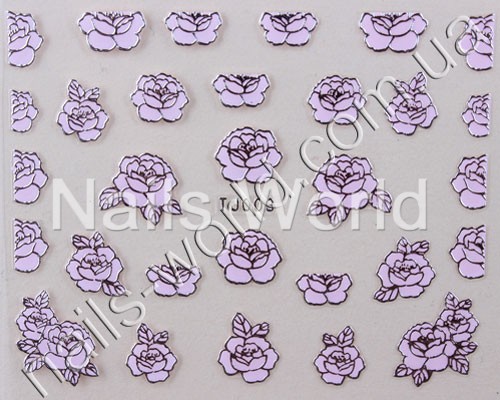 Stickers pink-silver №003