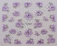Stickers pink-silver №004
