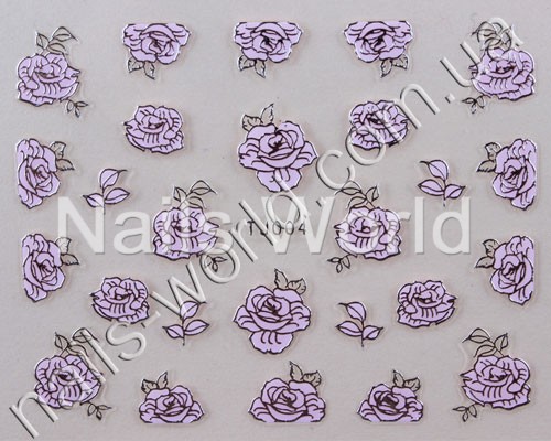 Stickers pink-silver №004