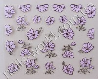 Stickers pink-silver №005